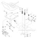 Page F Diagram and Parts List for WE1338A  Weed Eater Lawn Tractor